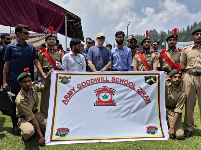 NCC Cadets with Chief Minister Omar Abdullah 