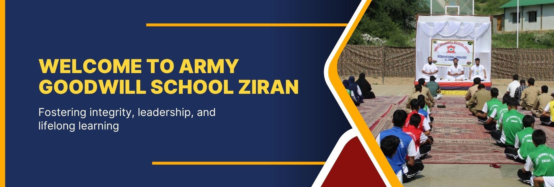 Army Goodwill School, Ziran